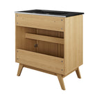 Modway Soma 30" Bathroom Vanity - Oak/Black-8