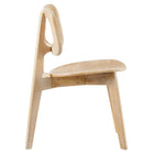 Modway Habitat Wood Dining Side Chair - Grey - 2 Pack-Weight Capacity: 330 lbs.