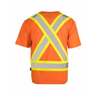 Forcefield Short Sleeve Safety Tee - Orange - Large-Crew neck, short sleeves with chest pocket