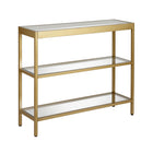 Hudson&Canal Alexis 36"W Console Table - Brass-Table has a weight capacity of 50 lbs
