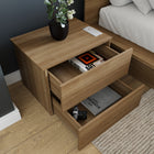 Nexera James Nightstand With 2-Drawers - Brown Oak-7