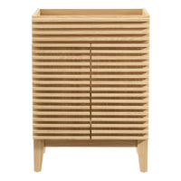 Modway Render 24" Bathroom Vanity Cabinet - Oak-Mid-Century Modern Style
