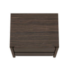 Manhattan Comfort Linda 24" Modern 2-Drawer Nightstand Set - Walnut Brown-9