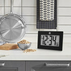 Marathon Large Digital Clock - 3.25" Digits - Black (CL030064BK)-Features an east-to-set alarm with snooze function