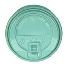 Tannex Dome Lid with Latch for 10 oz, 12 oz and 16 oz Paper Coffee Cups - Sage Green - 1000 Pack-Lids are made for Tannex Double Wall Ripple Cups in 10oz, 12oz and 16oz sizes