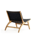 Manhattan Comfort Maintenon 25.79" Industry Chic Faux Leather Upholstered Accent Chair - Black and Nature - 2 Pack-31.69" L x 23" W x 28.54" H