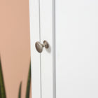 Kleankin Tall Bathroom Storage Cabinet with Adjustable Shelves - White-Colour: White