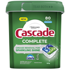 Cascade ActionPacs Complete Dishwasher Detergent - Fresh Scent - 80 Pack-Tablets