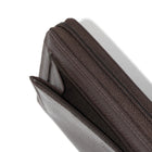 Club Rochelier Ladies Leather Zip Around Wallet - Burgundy-4 Slot Pockets