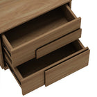 Manhattan Comfort Horizon 21.7" Modern Nightstand - Maple-Wood Grain Finish Brings a Sense of Organic Elegance