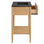 Modway Zaire 36" Bathroom Vanity - Natural/Black-9