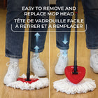 Vileda EasyWring Spin Mop Refill - White - 2 Pack-Triangular shape for superior Maneuverability, even in tight corners