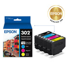 Epson T302 Claria Premium Ink Cartridges - Black and Colour CMY-Brilliant prints on both plain and glossy paper