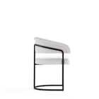Manhattan Comfort Augusta 23.6" Modern Leatherette Upholstered Dining Chair - White - Set of 4-Made to Last. Commercial Grade Product
