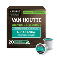 Van Houtte Nicaragua - Medium Roast - K-Cup Coffee Pods - 20 Pack-Taste: with its delicious dark chocolate and brown sugar notes, this blend makes every moment a celebration of flavour. For an empowering, high-quality brew that has depth to its roast.