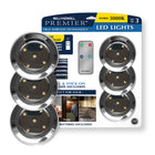 Bell+Howell Premier Battery Operated LED Under Cabinet Puck Light with Remote - 3.54" - 3 Pack-Wireless design with remote control operation, use remote control or tap light