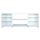 Manhattan Comfort Brighton 60" Modern TV Stand - White-Modern Free Standing TV Stand for Living Room and Bedroom use