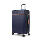 Bugatti Cannes 27" Hardside Spinner Check-in Luggage - Navy-Made of lightweight and resistant ABS/PC with Pu trims