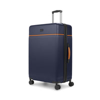 Bugatti Cannes 27" Hardside Spinner Check-in Luggage - Navy-Made of lightweight and resistant ABS/PC with Pu trims