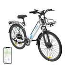 Gyrocopters Glacia Electric Bike for Adults & Teens - Speed 45 kmph - PAS 93 km - White-Faster, Effortless Commutes (Up to 45km/h Max Unlocked Speed)