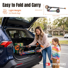 Gyrocopters Flash KidZ Electric Scooter for Kids - Speed 19 kmph - Range 11 km - LED Lights - Orange-Peak 250W Brushless Motor - Built for Real Performance