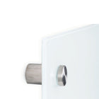 MasterVision River Magnetic Glass Dry-Erase Whiteboard - 24" L x 36" W-Square corners with pass through mounting