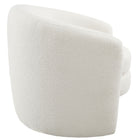Modway Affinity Upholstered Boucle Fabric Curved Back Armchair - Cloud-Non-Marking Floor Glides