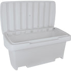 Aurora Tools Heavy-Duty Outdoor Salt and Sand Storage Container - Grey - 24" H x 48" W x 24" D - 10 cu ft-Double-walled reinforced lid