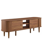 Modway Contour 55" TV Stand - Walnut-Sliding Doors