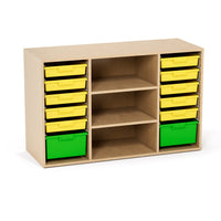 Mitybilt Polar 14 Storage with Plastic Shatterproof Trays - 48" L x 18" D x 30" H-0.75” plywood construction