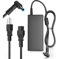 HP Refurbished 45W Blue Tip AC Adapter-Direct HP Compatibility: Features the specific "blue tip" connector for select HP laptops, ensuring a secure fit.