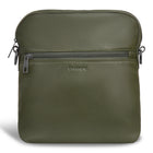 Champs Onyx Leather Cross-Body Bag - Khaki-Made of Genuine Cowhide Leather