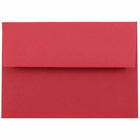 JAM Paper Recycled Stationery Set - 25 Cards and 25 4bar A1 Envelopes - Brite Hue Red - set of 25-Size: A1 4 bar (3.625" x 5.125")