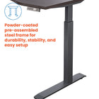 Motionwise M3 PRO Series Ergonomic Curve 30" x 60" Electric Sit-Stand Desk with Dual Motors - American Walnut-11