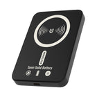 Uncaged Ergonomics Slim Magnetic Wireless 5000mah USB-C Power Bank - Black-15W wireless charging