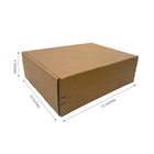 Reliabag Self Seal Corrugated Literature Mailer Boxes - 13" L x 10" W x 4" H - Kraft - 40 Pack-40pcs ships flat, save storage space