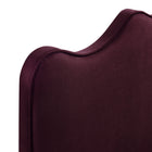 Modway - Athena Velours de performance résistant aux taches Tête de lit Queen size, Mûrier-7