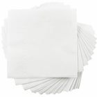 JAM Paper Small Beverage Napkins - 5" x 5" - White - 48 Packs of 50-Color: White 