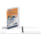 QuickFit View Binder - Round Ring - 5/8" - White - 6 Pack-Round Ring, 3 Rings, Non-Locking