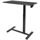 Mount-It! Height Adjustable Overbed Desk - Black-This overbed table offers a convenient desktop solution to use near beds, couches and recliners