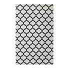 Modway Lida Moroccan Trellis Area Rug - 5 ft W x 8 ft L - Ivory/Charcoal-Moroccan Trellis Area Rug