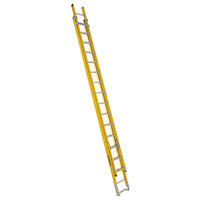 Featherlite 6200 Series 32' Industrial Heavy-Duty Fiberglass Extension Ladder - D-Rung-Max. Open Height: 29'