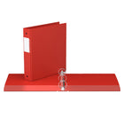 Davis Group Premium Economy Binder - Round Ring - 1.5" - Red - 6 Pack-1.5"