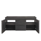 Modway Render 48" Double Sink Compatible Bathroom Vanity Cabinet - Charcoal-8