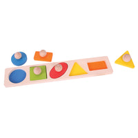 Bigjigs Toys Shape Matching Puzzle-Enable your child to identify different shapes