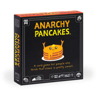 Exploding Kittens Anarchy Pancakes Game-Start by dealing out the pancake cards with misfit toppings. Then match your toppings with other players’ toppings to get rid of your pancakes. Everyone plays at once–no turns, just chaos