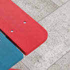Outsunny Kids Picnic Table Bench Set with Removable Umbrella for Backyard - Multicoloured-Easy to clean and maintain
