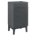 Modway Render 18" Bathroom Vanity Cabinet - Grey-Assembly Required