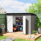 Outsunny 9' x 4' Storage Shed - Grey-Dual vents promote air circulation, preventing mold and odours
