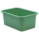 Teacher Created Resources Small Plastic Storage Bin - Eucalyptus Green - 6 Pack-Multiple bins can be stacked for easy storage.